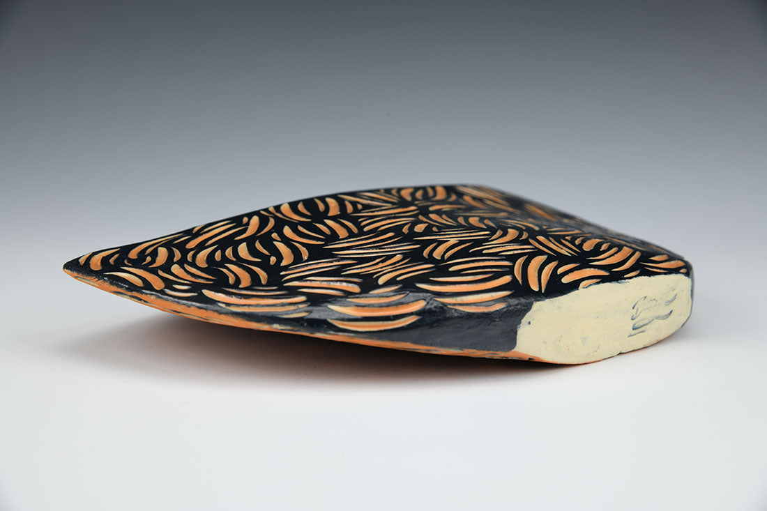 SILHOUETTE BOWL: BLUE AND ORANGE