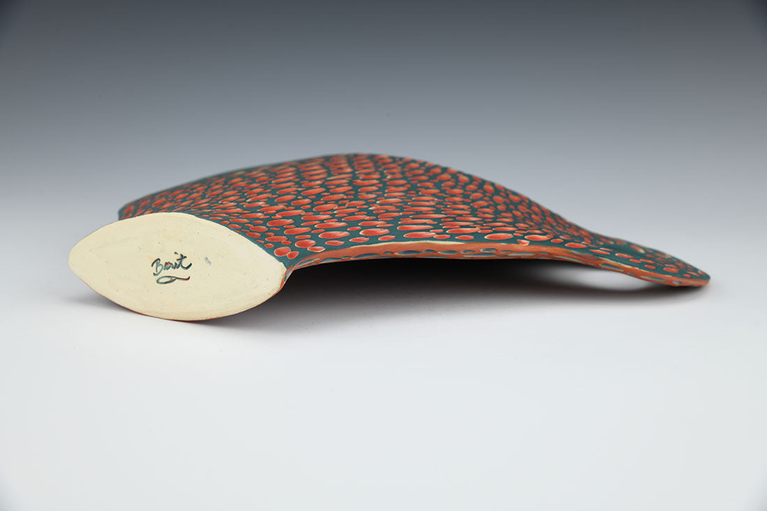 LARGE CAFÉ FLATTE: GREEN AND RED