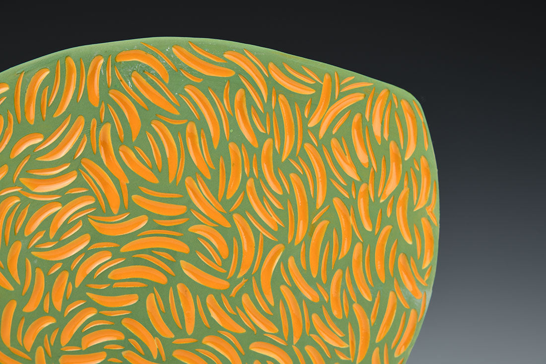 LARGE SILHOUETTE CUP: PINK AND CHARTREUSE