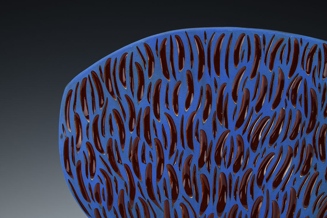 SILHOUETTE BOWL: RED AND BLUE