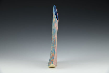 LARGE SILHOUETTE VASE: PINK AND BLUE
